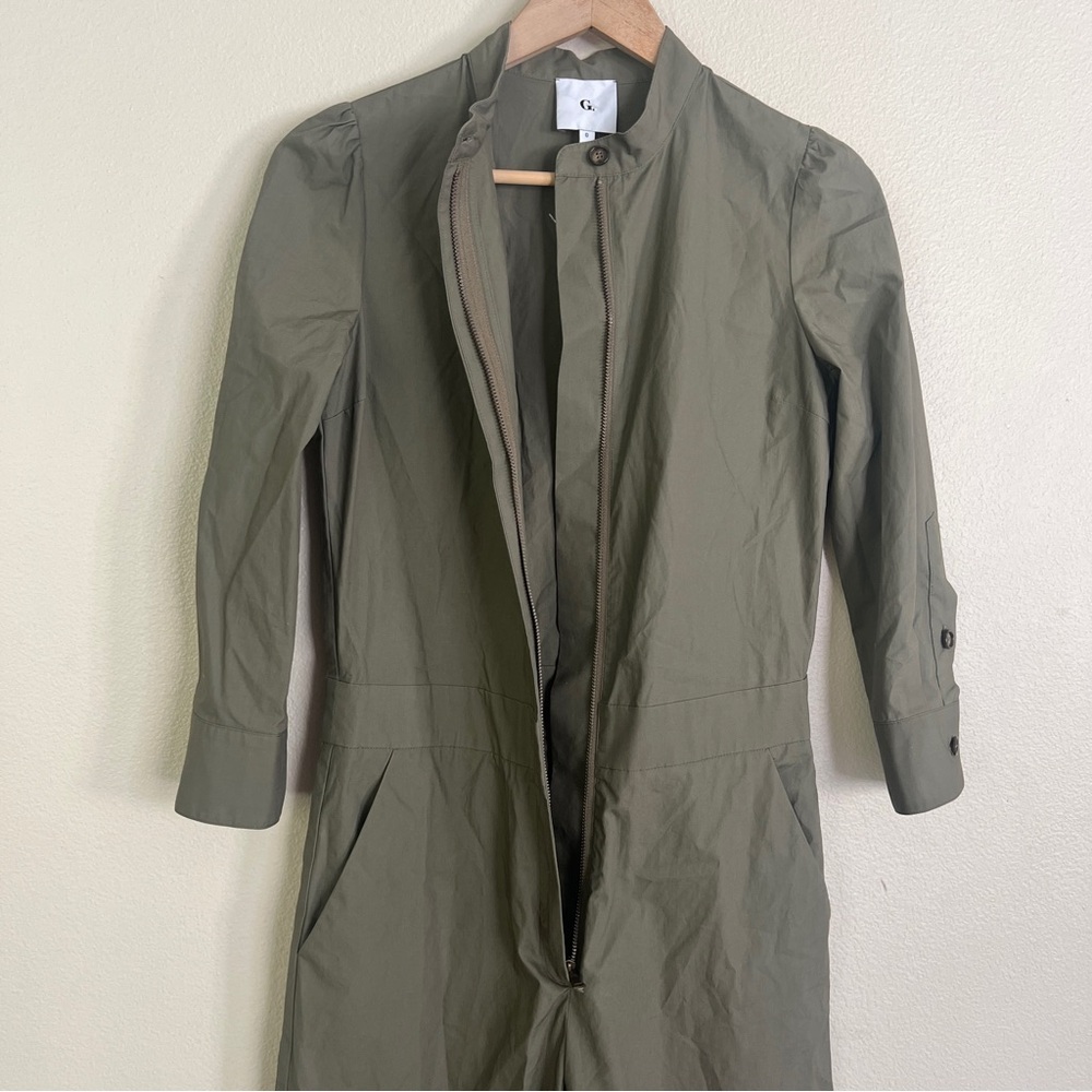 GWYN Blair Wide Leg Jumpsuit in Army Green - Picture 10 of 13